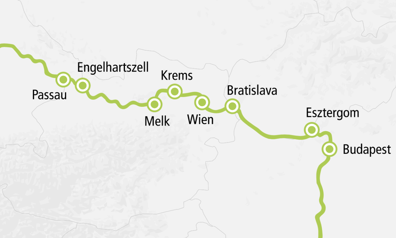 Flusskreuzfahrt auf der Donau - KM Reisen