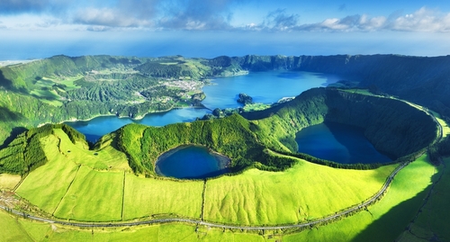 Sete Cidades Vulkansee, Azoren Portugal
