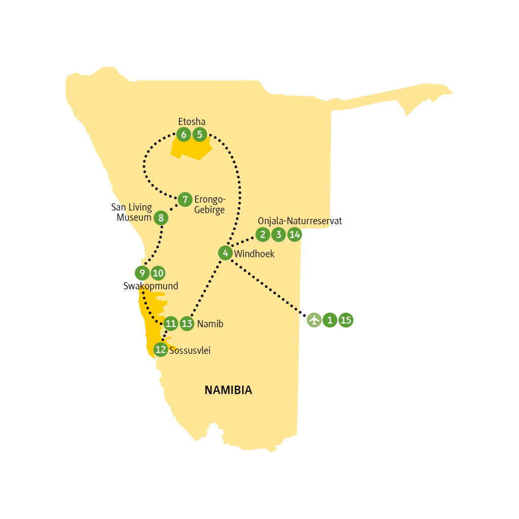 Namibia_route